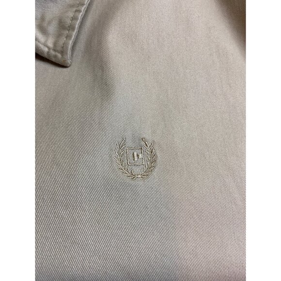 Vintage CHAPS Harrington  Zip-Up Jacket XXL Beige XXL Cotton Windbreaker Y2K - Picture 7 of 8